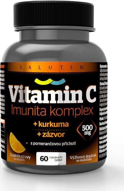 Salutem Pharma Vitamin C 500 mg Imunita komplex kurkuma + zázvor 60 tablet