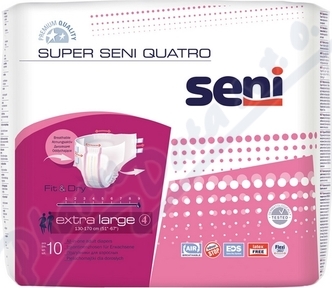 SENI SUPER QUATRO EXTRA LARGE KALHOTKY ABSORPČNÍ PRODYŠNÉ EXTRA SAVÉ