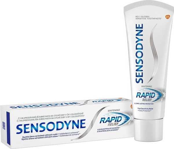 Sensodyne Rapid Whitening zubní pasta 75ml - balení 2 ks