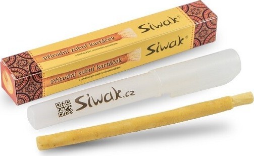 Siwak Miswak přírodní zubní kartáček+pouzdro