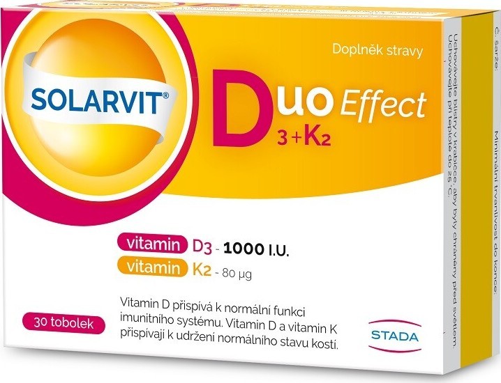 SOLARVIT Duo Effect D3+K2 tob.30