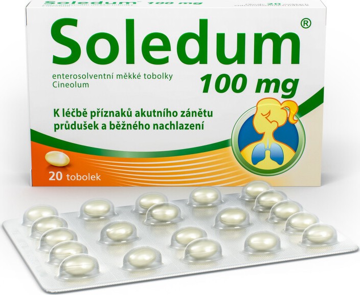 SOLEDUM 100MG enterosolventní měkké tobolky 20