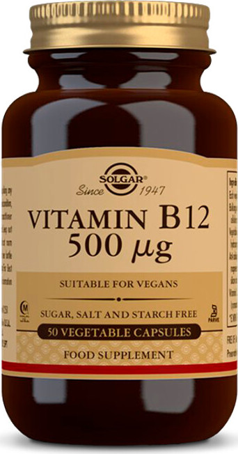 Solgar Vitamin B12 500 mcg 50 kapslí