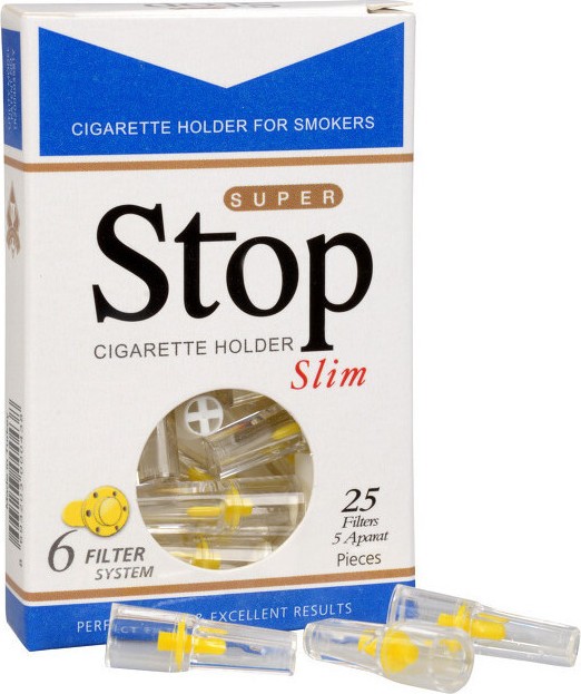 Stopfiltr Filtr - nástavec na cigarety SLIM 25 ks