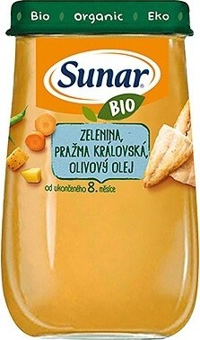 Sunar BIO příkrm Zelenina pražma královská 190g