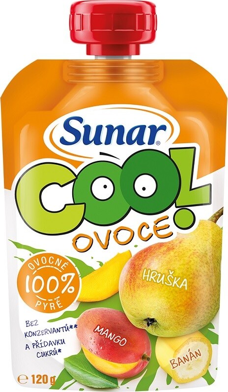 Sunar Cool ovoce hruška mango banán 120g