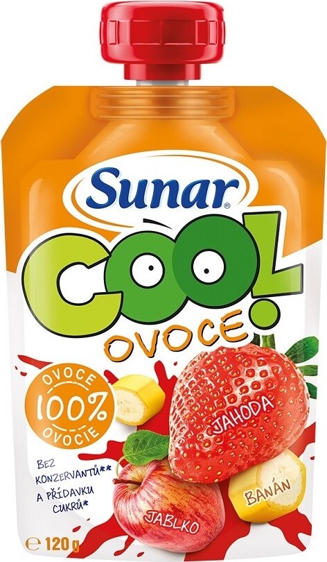 Sunar Cool ovoce jahoda banán jablko 120g