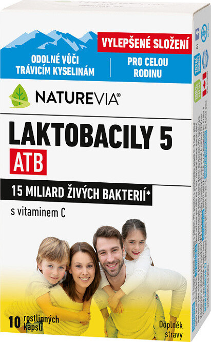 NatureVia Laktobacily 5 ATB cps.10