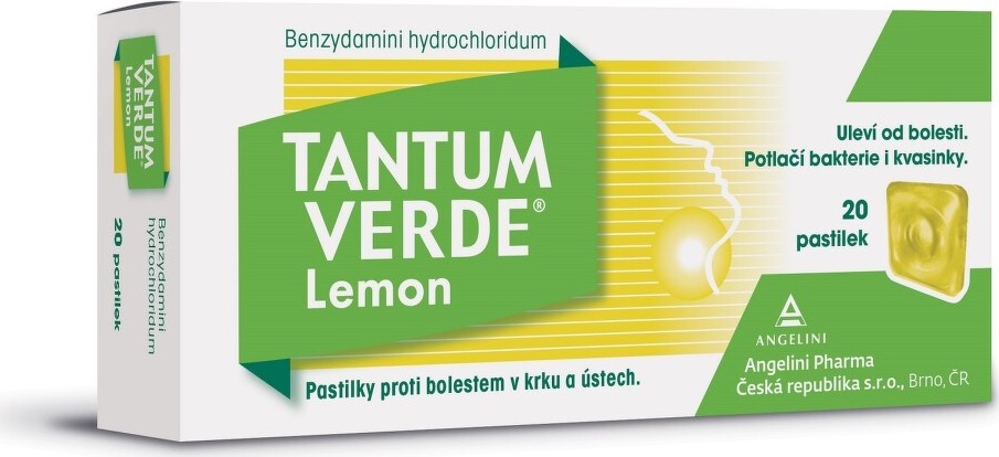 TANTUM VERDE LEMON 3MG pastilka 20