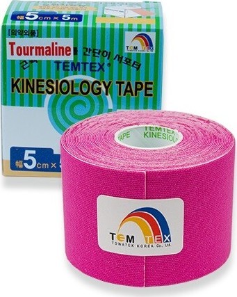 TEMTEX kinesio tejp.Tourmaline růžová 5cmx5m