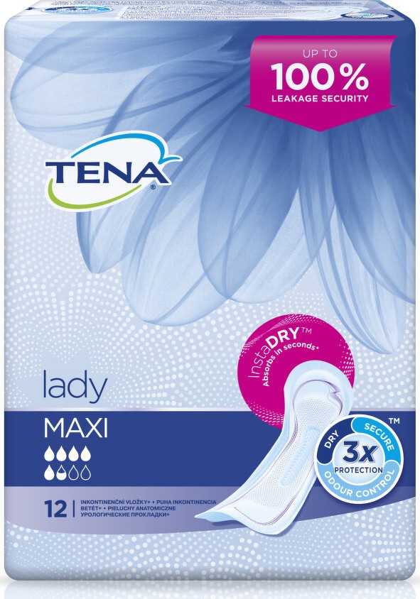 TENA Lady Maxi - Inkontinenční vložky (12ks)