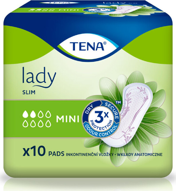 TENA Lady Slim Mini Inkontinenční vložky 10ks