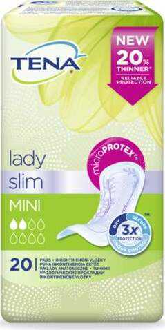 TENA Lady Slim Mini - Inkontinenční vložky (20ks)