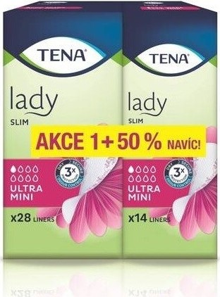 TENA Lady Slim Ultra Mini+50% ink.vlož 42ks 211482