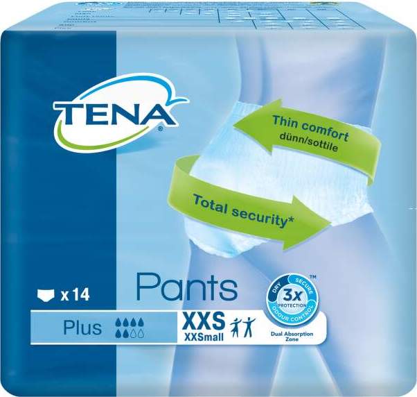 TENA Pants Plus XXS - Inkontinenční kalhotky (14ks)