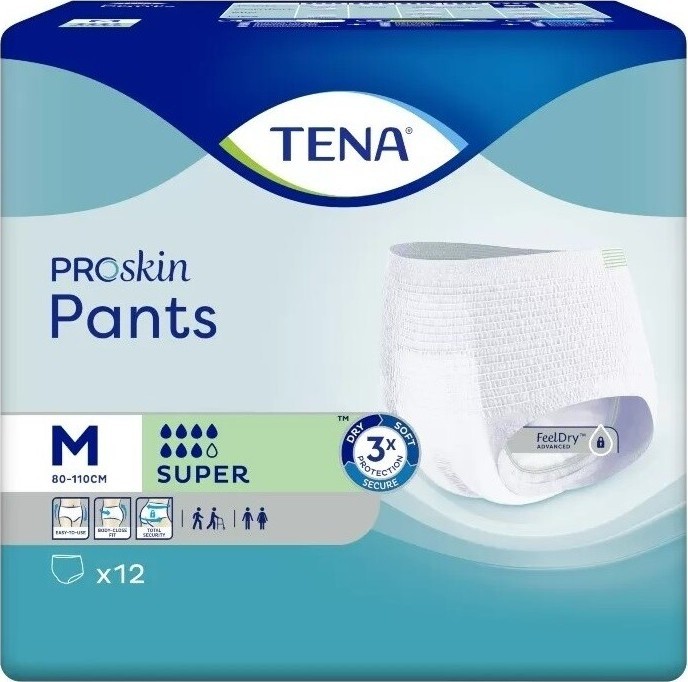 TENA PANTS SUPER MEDIUM KALHOTKY ABSORPČNÍ NATAHOVACÍ