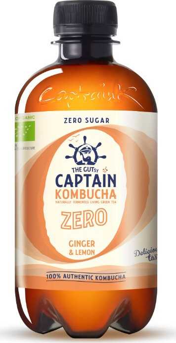 The Gutsy Captain Kombucha zázvor & citron BIO 400ml Zero