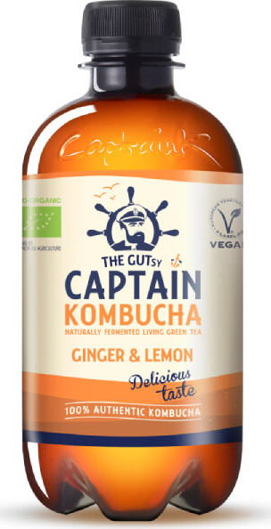 The Gutsy Captain Kombucha zázvor&citron BIO 400ml