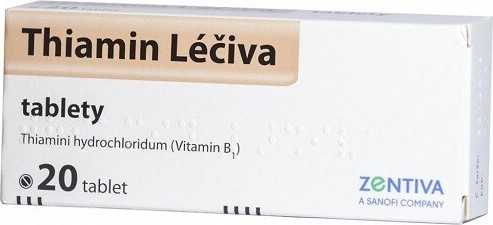 THIAMIN LÉČIVA 50MG neobalené tablety 20