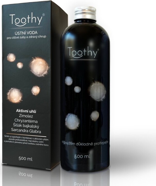 Toothy ústní voda citlivé zuby a zdravý chrup 500ml