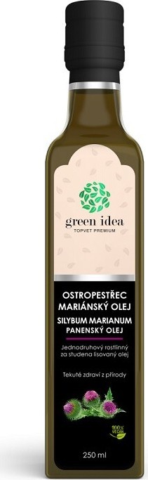 Topvet Ostropestřec mariánský panenský olej lisovaný za studena 250 ml