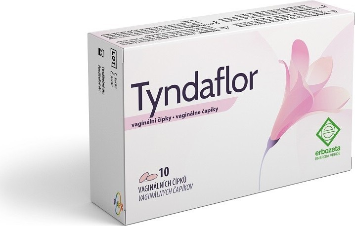 Tyndaflor vaginální čípky 10 x 2 g