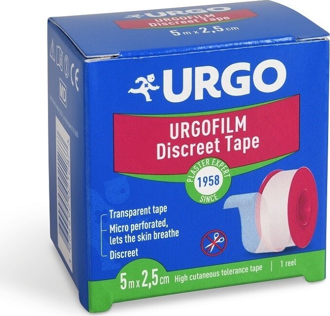 URGO FILM Transparentní náplast 2.5cmx5m NOVÁ