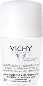 VICHY Deodorant na citlivou nebo depilovanou pokožku 50 ml