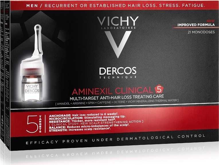 VICHY DERCOS Aminexil Clinical 5 pro muže 21*6 ml