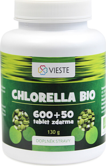 Vieste Chlorella BIO tbl.600+50 zdarma