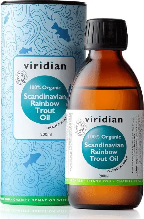 Viridian Scandinavian Rainbow Trout Oil Organic 200ml