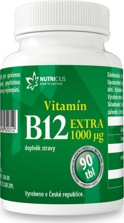 Vitamín B12 EXTRA 1000mcg tbl.90