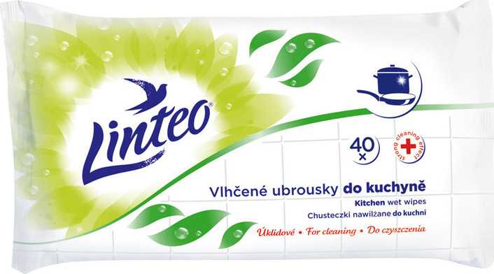 Vlhčené ubrousky LINTEO do kuchyně 40ks