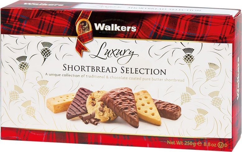 Walkers Luxury směs sušenek s čokoládou 250g