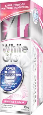 WHITE GLO Sensitive bělící zubní pasta 150g