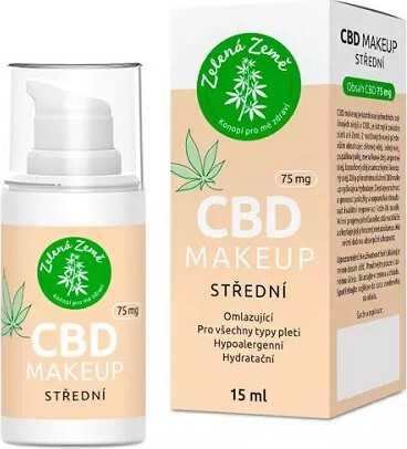 Zelená Země CBD make-up střední 15 ml