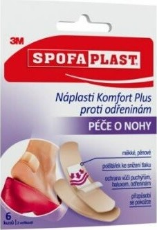 3M Spofaplast 187 Náplasti Komfort Plus odřen.6ks