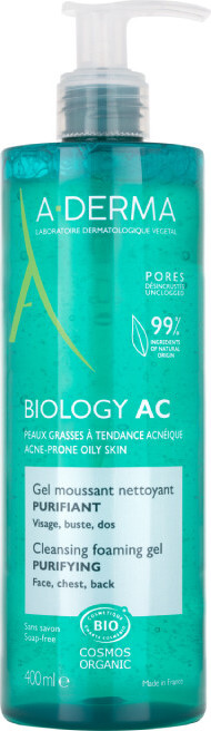 A-DERMA BIOLOGY AC Čisticí pěnivý gel 400ml