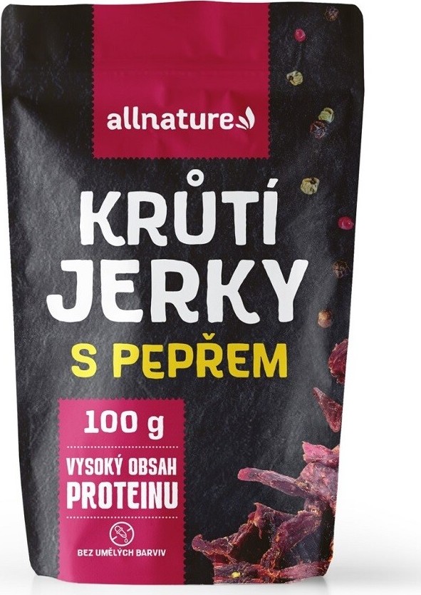 Allnature TURKEY pepper Jerky 100g