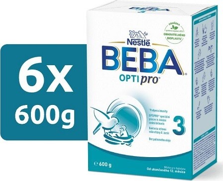 BEBA OPTIPRO 3 600g - balení 6 ks