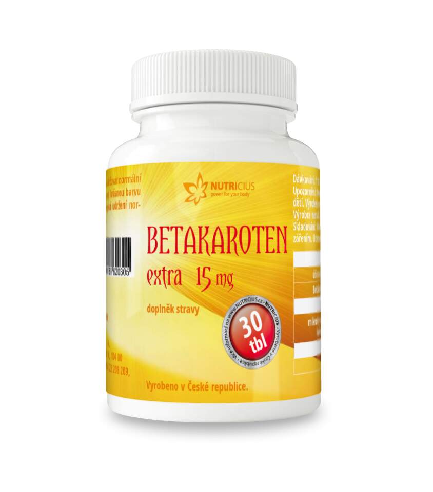 Betakaroten EXTRA 15mg tbl.30