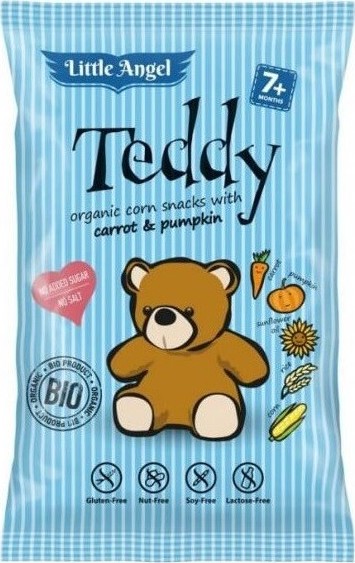 Bezlepkový snack Teddy pro děti BIO 4x15g