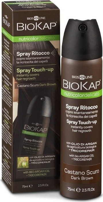 BIOKAP Spray Touch Up krycí sprej Hnědý tmavý 75ml