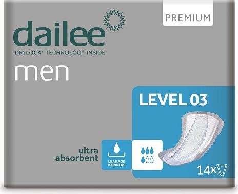 Dailee Men Premium Level 3 inko.vložky 14ks