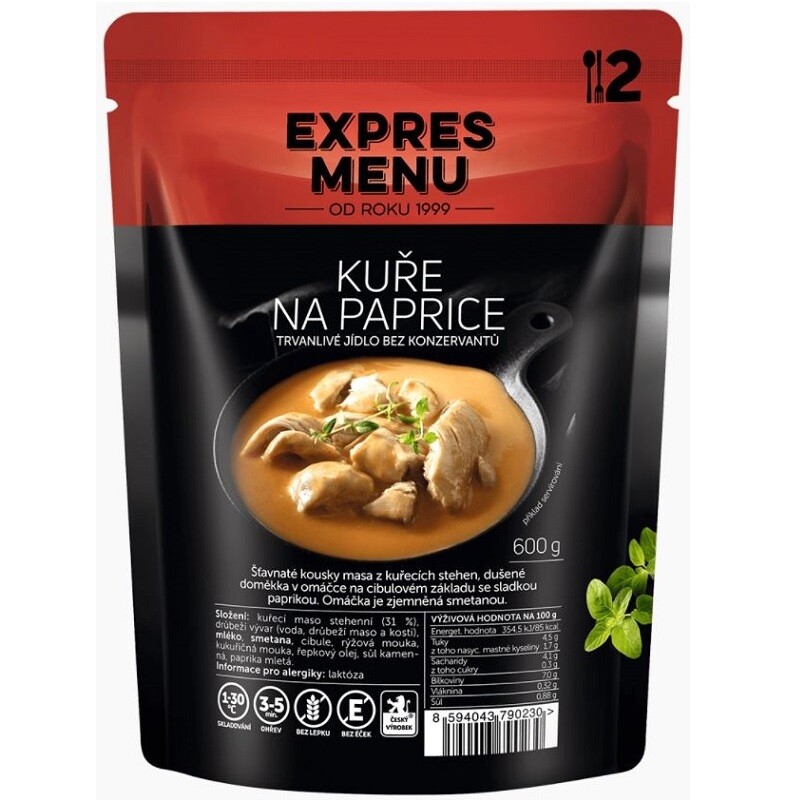 EXPRES MENU Kuře na paprice 2 porce