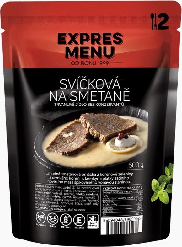 EXPRES MENU Svíčková na smetaně 2 porce