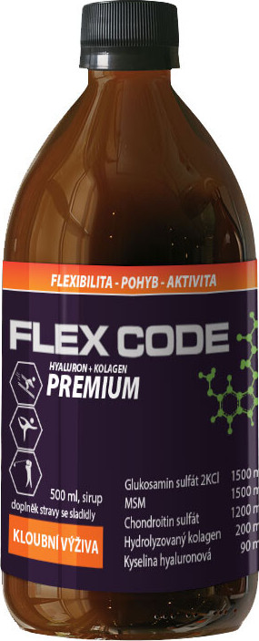 Flex Code Premium Hyaluron+Kolagen 500ml