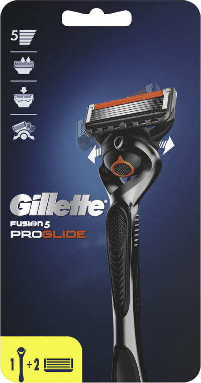 Gillette Fusion5 ProGlide holící strojek + 2 náhradní hlavice