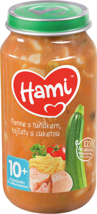 Hami příkrm penne s tuňákem a rajč. 250g 10M