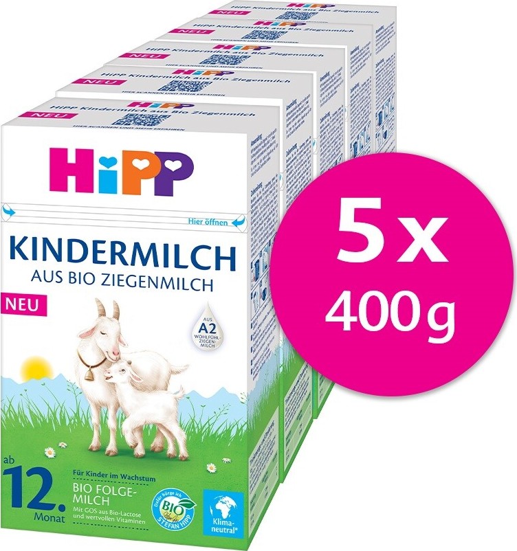 HiPP MLÉKO 3 JUNIOR BIO kozí 5x400g